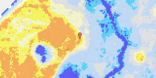 Ekstrem regn på Oluf Andersens Vej 12