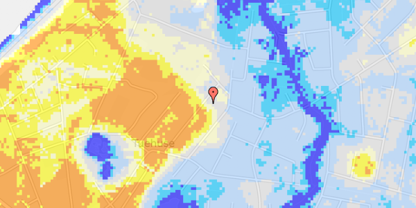 Ekstrem regn på Oluf Andersens Vej 16