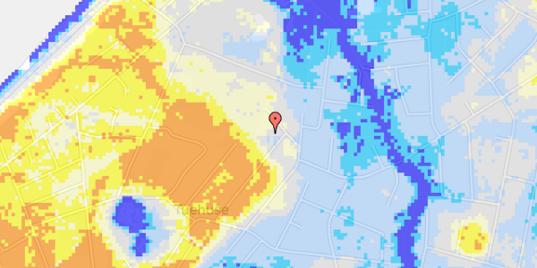 Ekstrem regn på Oluf Andersens Vej 23