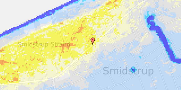 Ekstrem regn på Smidstrup Strandvej 14A