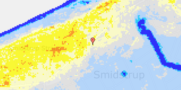 Ekstrem regn på Smidstrup Strandvej 31