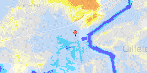 Ekstrem regn på Solgården 38