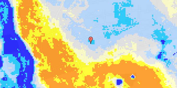 Ekstrem regn på Solsortevej 5