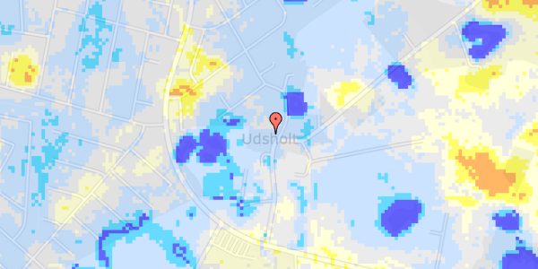 Ekstrem regn på Udsholt Byvej 11A