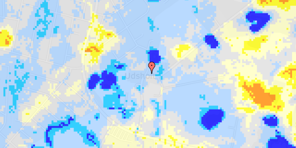 Ekstrem regn på Udsholt Byvej 12