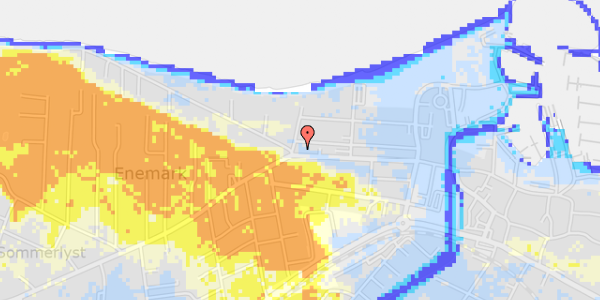 Ekstrem regn på Vesterbrogade 40A