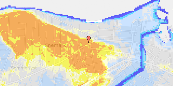 Ekstrem regn på Vesterbrogade 48B