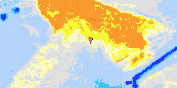 Ekstrem regn på Vesterbrogade 63A