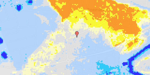 Ekstrem regn på Vesterbrogade 77