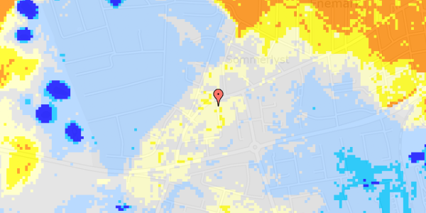 Ekstrem regn på Vesterbrogade 91