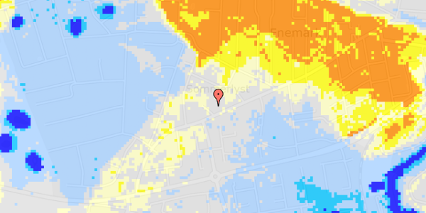 Ekstrem regn på Vesterbrogade 92A