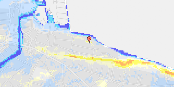 Ekstrem regn på Østre Strandvej 17