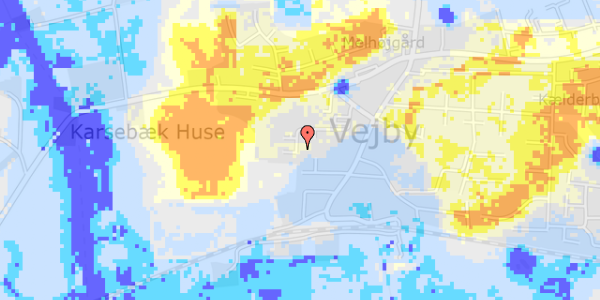 Ekstrem regn på Femgårdsvej 9E