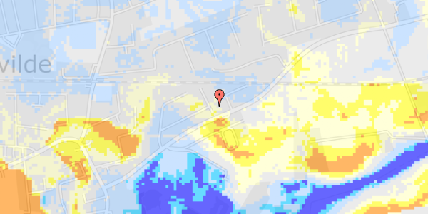 Ekstrem regn på Fogedgårdsvej 22