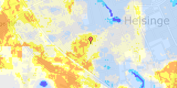 Ekstrem regn på Fyrrevej 10