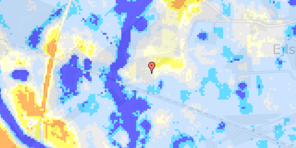 Ekstrem regn på Nellerødvej 34