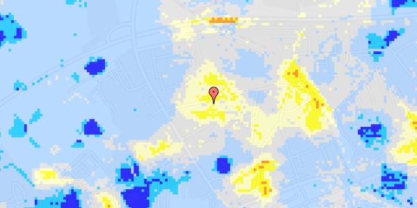 Ekstrem regn på Nordre Parkvej 14