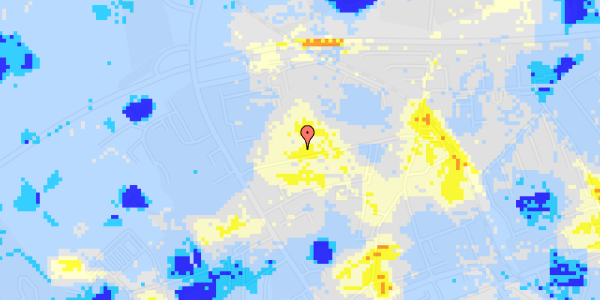 Ekstrem regn på Nordre Parkvej 15