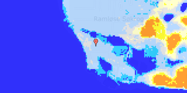 Ekstrem regn på Paradis Sidealle 8