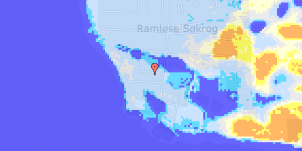 Ekstrem regn på Paradis Sidealle 14