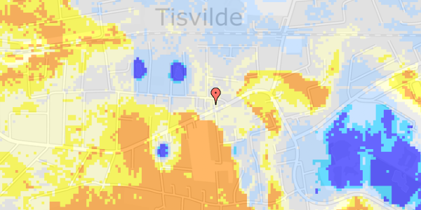 Ekstrem regn på Sankt Helene Vej 3C