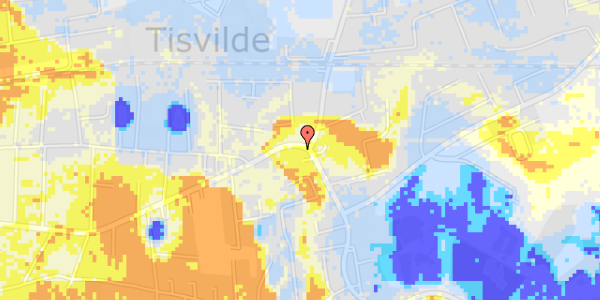 Ekstrem regn på Tisvilde Bygade 21H