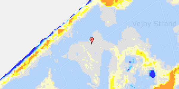 Ekstrem regn på Vejby Strandvej 44