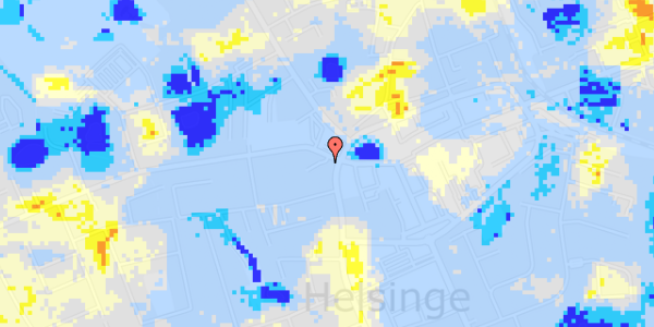 Ekstrem regn på Vestergade 11C