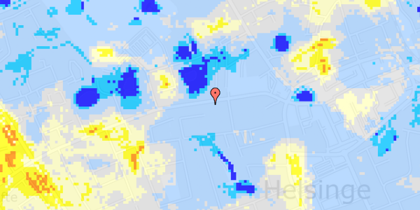 Ekstrem regn på Vestergade 35