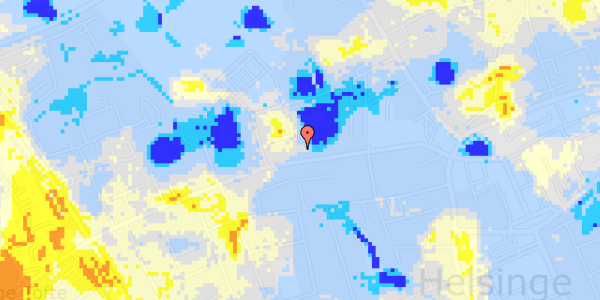 Ekstrem regn på Vestergade 36