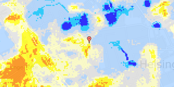 Ekstrem regn på Vestergade 61E