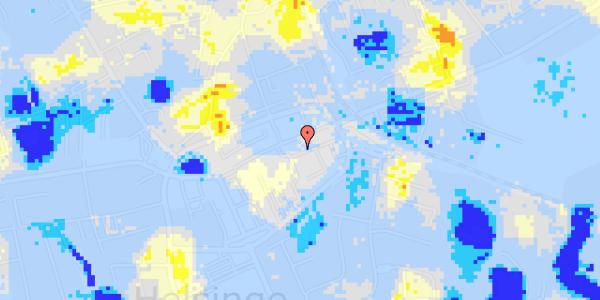 Ekstrem regn på Østergade 24D