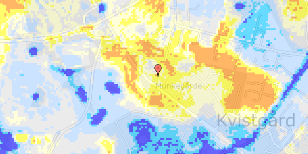 Ekstrem regn på Axel Møllers Vej 2B