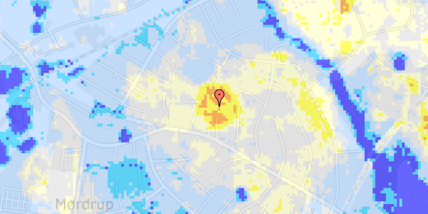 Ekstrem regn på Anlæggets Alle 7