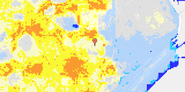 Ekstrem regn på Gl Banegårdsvej 2, st. th