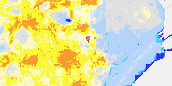 Ekstrem regn på Gl Banegårdsvej 9, st. tv