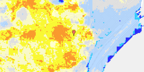 Ekstrem regn på Gl Banegårdsvej 20, st. 