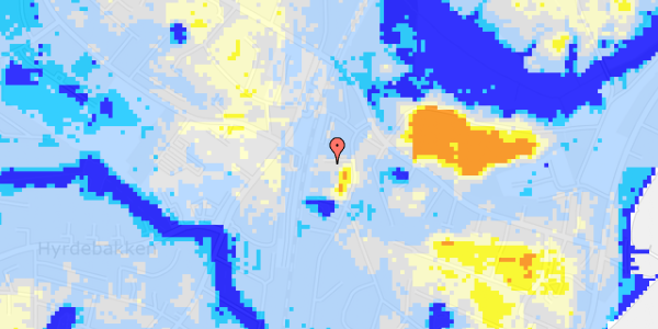 Ekstrem regn på H C Brydesens Alle 5