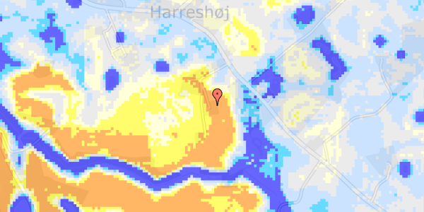 Ekstrem regn på Harreshøjvej 21