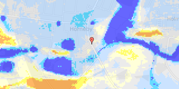 Ekstrem regn på Hornebyvej 80