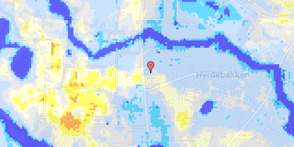 Ekstrem regn på Hovvej 23, 1. th