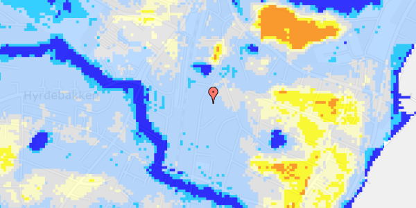 Ekstrem regn på Jernbane Alle 17B