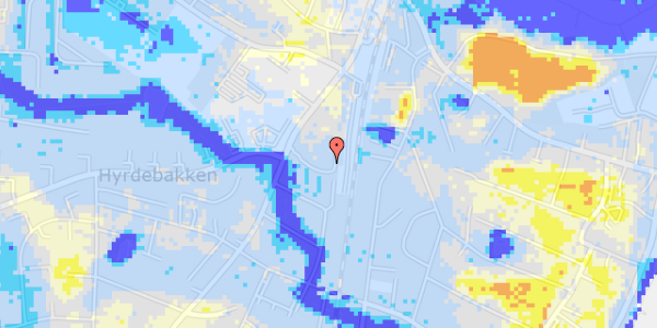 Ekstrem regn på Kløvermarken 33, 1. th