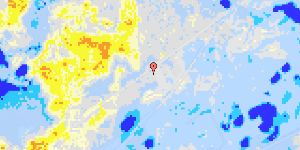 Ekstrem regn på Kongevejen 307