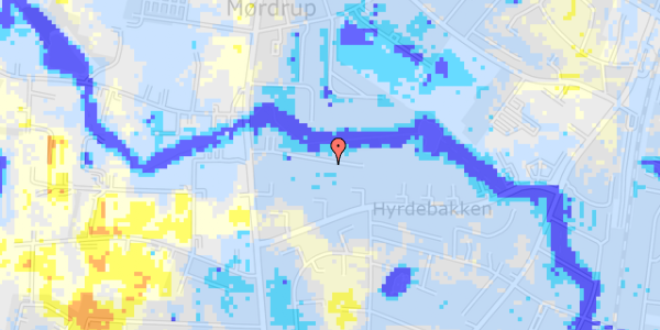 Ekstrem regn på Kornmarken 20, 1. th