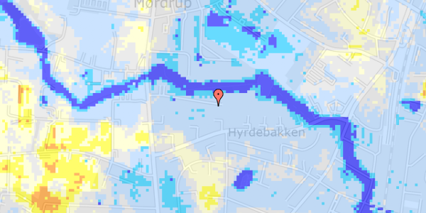 Ekstrem regn på Kornmarken 26, 1. th