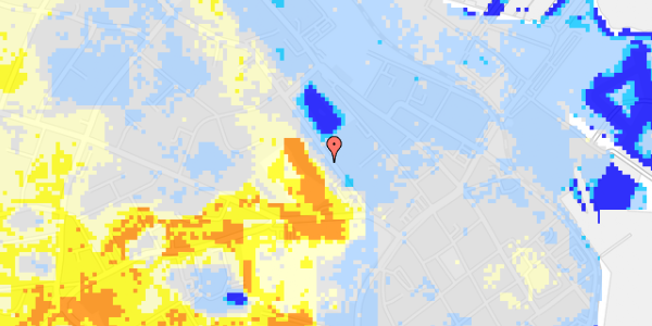 Ekstrem regn på Marienlyst Alle 7