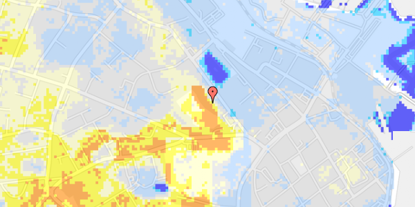 Ekstrem regn på Marienlyst Alle 9A