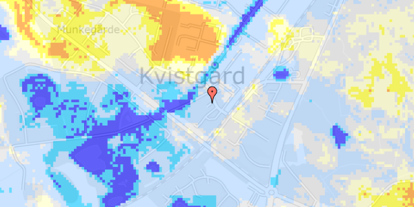 Ekstrem regn på Munkegårdsvej 25B