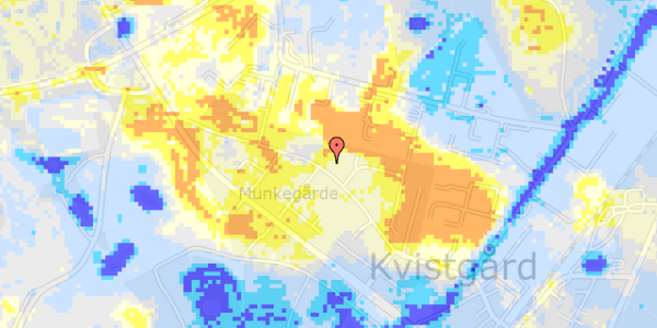 Ekstrem regn på Munkegårdsvej 56A